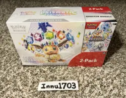 Pokemon Prismatic Evolutions Costco 2 Pack ETB with Booster Bundle Sealed - Image 1