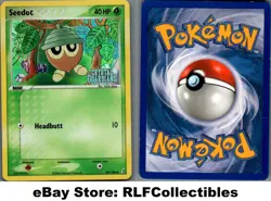 2006 Pokemon, EX Crystal Guardians, #60/100 Seedot, Reverse Holo Common (c) - Image 1