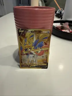Pokemon TCG Zacian V Sword & Shield Base Set 211/202 Holo Secret Rare - Image 1