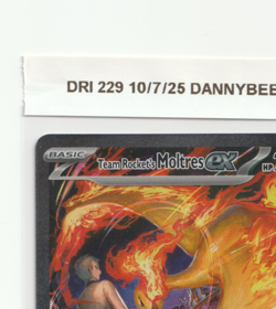 2025 Pokemon TCG Destined Rivals DRI Team Rocket's Moltres EX SAR 229/182 NM/M+ - Image 3
