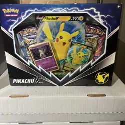 Pokemon TCG Pikachu V Box Brand New Factory Sealed Promo Mimikyu 4 Packs 820650851179 - Image 1