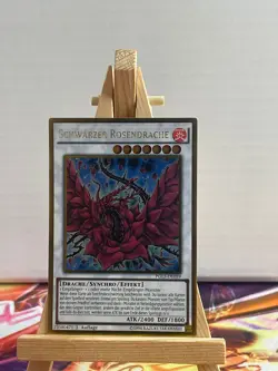 Schwarzer Rosendrache PGL3-DE059 Gold Rare Deutsch NM YUGIOH - Image 1