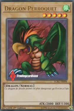 ♦Yu-Gi-Oh!♦ Dragon Perroquet (Parrot) : LCKC-FR096 -VF/Ultra Rare- - Image 1