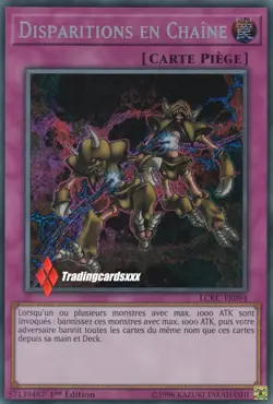 ♦Yu-Gi-Oh!♦ Disparitions en Chaine (Disappearance) : LCKC-FR094 -VF/Secret Rare- - Image 1