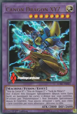 ♦Yu-Gi-Oh!♦ Canon Dragon XYZ (Cannon - Fusion) : LCKC-FR061 -VF/Ultra Rare- - Image 1