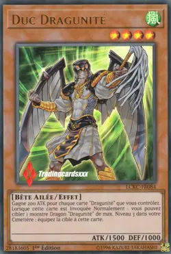 ♦Yu-Gi-Oh!♦ Duc Dragunite (Dragunity Dux) : LCKC-FR084 -VF/Ultra Rare- - Image 1
