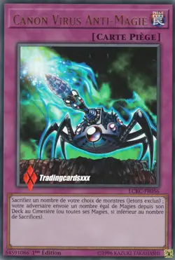 ♦Yu-Gi-Oh!♦ Canon Virus Anti-Magie (Cannon) : LCKC-FR056 -VF/Ultra Rare- - Image 1