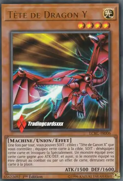 ♦Yu-Gi-Oh!♦ Tete de Dragon Y (Head) : LCKC-FR006 -VF/Ultra Rare- - Image 1