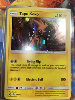 Tapu Koko - SM30A Alternate art- Pokemon Promo Sun & Moon Holo Rare Card NM - Image 2