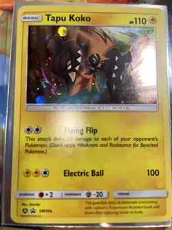 Tapu Koko - SM30A Alternate art- Pokemon Promo Sun & Moon Holo Rare Card NM - Image 5