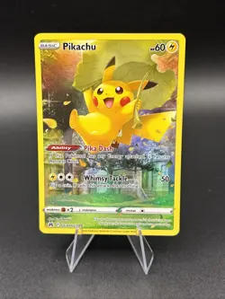 Pokemon Pikachu Trading Card Whimsy Tackle Promo Holo Rare Crown zenith - Image 1