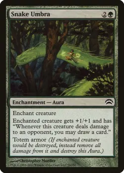Snake Umbra Planechase 2012 NM Green Common MAGIC THE GATHERING CARD ABUGames - Image 1