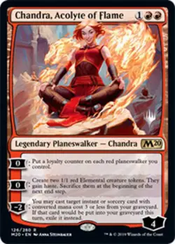 1 x Chandra, Acolyte of Flame - Promo Pack - Core Set 2020 - NM-Mint - MTG - Image 1