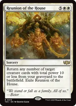 Reunion of the House 15 Non-Foil NM MTG Commander: Tarkir Dragonstorm Magic - Image 1