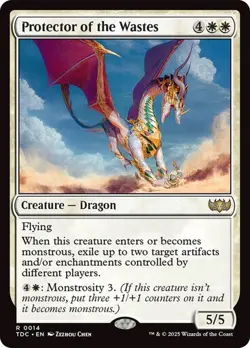 Protector of the Wastes 14 Non-Foil NM MTG Commander: Tarkir Dragonstorm Magic - Image 1