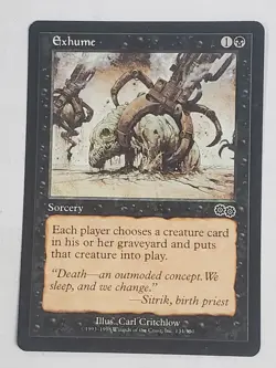 MTG Exhume (Urza's Saga/Black/C) - BGM - Image 1