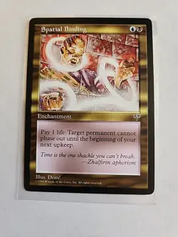 Spatial Binding - Mirage - MTG Magic - Uncommon - Blue Black Enchantment - Image 1