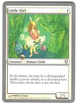 Magic_the_gathering Unhinged Little Girl #16 2004,MTG,LP Common - Image 1