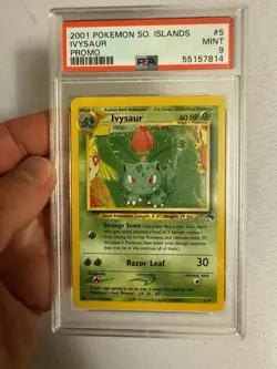 2001 Pokemon - Ivysaur Non Holo Southern Islands Promo 5/18 - PSA 9 Mint! WOTC - Image 2