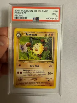 2001 Pokemon - Primeape Non Holo Southern Islands Promo 18/18 - PSA 9 Mint! WOTC - Image 2