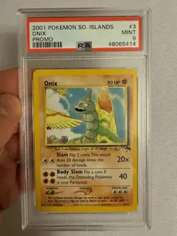 2001 Pokemon - Onix Non Holo - Southern Islands Promo 3/18 - PSA 9 Mint! WOTC - Image 2
