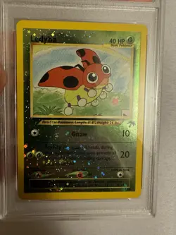 2001 Pokemon Ledyba Reverse Holo SWIRL Southern Islands Promo 7/18 - PSA 9 Mint! - Image 5