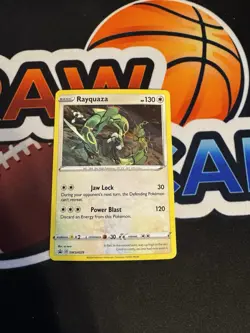 Pokemon Rayquaza SWSH029 Holo Rare Black Star Promo Crown Zenith Near Mint - Image 1