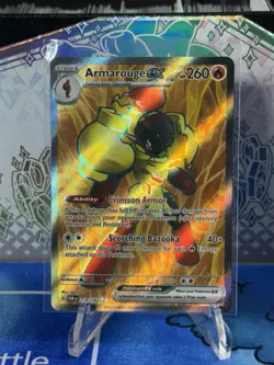 Pokemon TCG Armarouge ex 218/182 Paradox Rift Full Art Ultra Rare Holo MINT - Image 3
