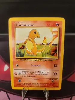 Charmander 046/102 Pokemon TCG Base Set Unlimited LP/MP - Image 3