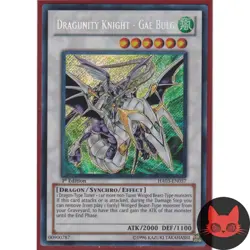 Yugioh Dragunity Knight - Gae Bulg HA03-EN057 Secret Rare 1st Edition NM - Image 1