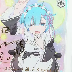 Weiss Schwarz PSA10 Rem Re:Zero Gold Signature Trading Card Limited Edition - Image 5