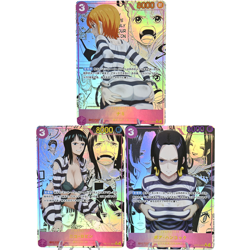 3×One Piece Doujin Card Prisoner Series Goddess Stroy Waifu Custom DIY Holo - Image 1