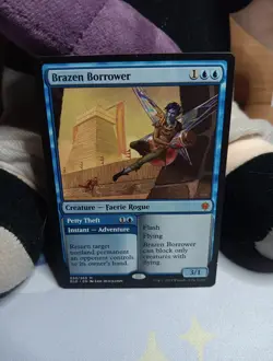 MTG Brazen Borrower Petty Theft, Throne of Eldraine, Card 039/269 Regular Mythic - Image 1
