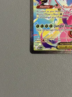 Mega Venusaur EX SIR 177/132 Mega Evolution English Pokemon TCG Near Mint Card - Image 4
