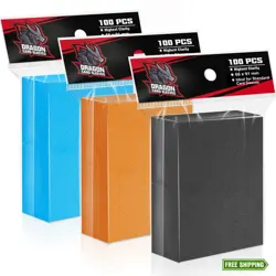 3 Colors Trading Card Sleeves，Plastic Card Sleeves Perfect Fit MTG Cards,TCG... - Image 1