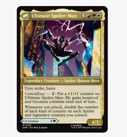 Miles Morales / Ultimate Spider-Man | Spider-Man (SPM) MTG Mythic Rare #108 |Reg - Image 2