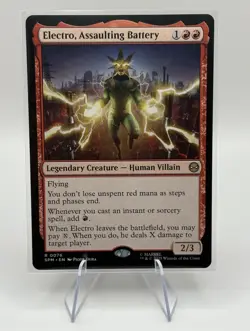 Electro, Assaulting Battery - Marvel's Spider-Man (SPM) - MTG Rare #76 | Regular - Image 2