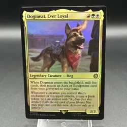 MTG Dogmeat Ever Loyal *FOIL* Universes Beyond: Fallout 0002 NM - Image 1