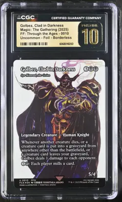 CGC 10 Pristine - Golbez, Clad in Darkness 0010 FOIL Final Fantasy MTG Magic - Image 1