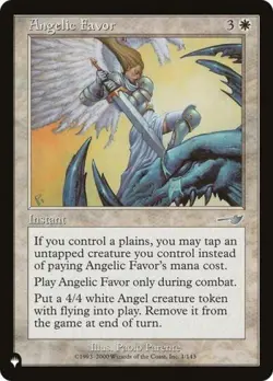 Angelic Favor - Light Play MTG The List - Image 1