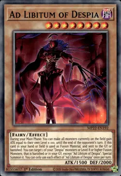 Ad Libitum Of Despia - 1st Edition MP22-EN192 - NM - YuGiOh - Image 1