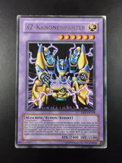 YUGIOH 2005 | XZ-TANK CANNON | DR1-DE108 | GERMAN | RARE | VG - GOOD (MP) - Image 1