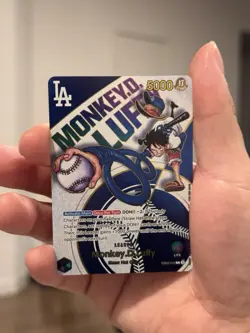 ONE PIECE Dodgers x L.A. Promo Monkey D. Luffy EB02-010 Event Card NM English - Image 1