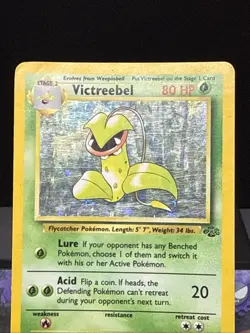 Pokemon Card Victreebel 14/64 Holo Rare Jungle Set WOTC Played - Image 2