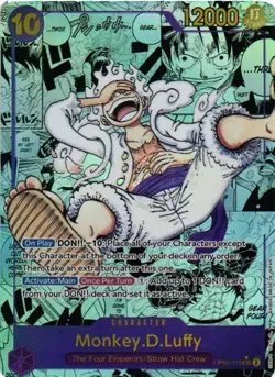 MONKEY D LUFFY ONE PIECE Holographic Custom Art Goddess Story Collectible Card - Image 1