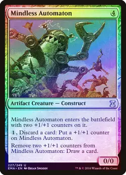 Mindless Automaton FOIL Eternal Masters NM Artifact Uncommon MTG CARD ABUGames - Image 1