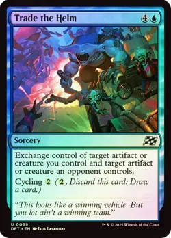 Trade the Helm 69 Foil NM MTG Aetherdrift Magic - Image 1