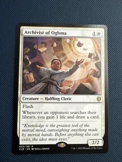MTG Archivist of Oghma - Commander Legends: Battle for Baldur's Gate (CLB) NM - Image 1