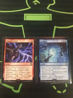 MTG Magic The Gathering Thunder Magic / Ice Magic FIN Final Fantasy Commander - Image 1