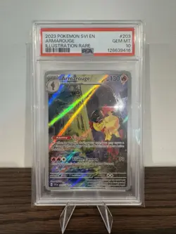 Armarouge Illustration Rare Pokemon Scarlet & Violet Base Set PSA10 - Image 1